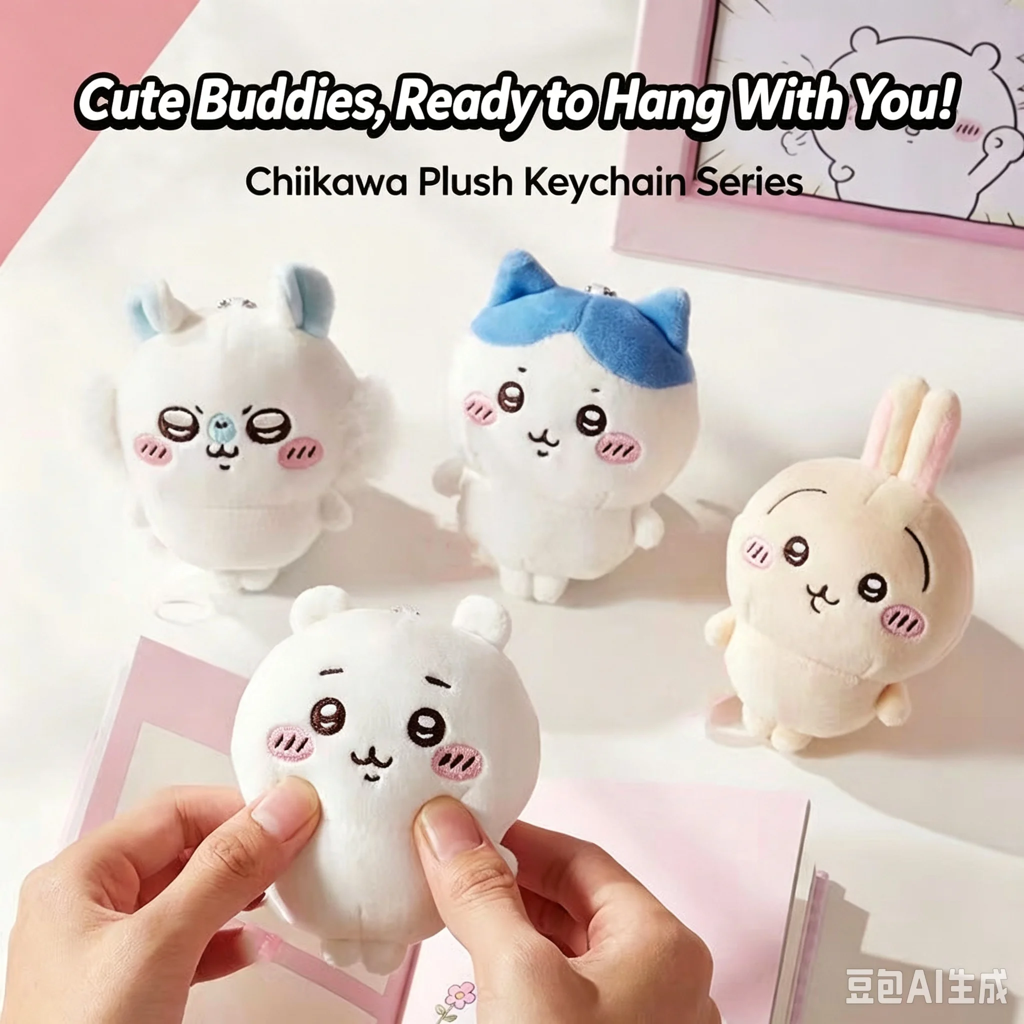Phone Accessories Charms - Portachiavi a forma di peluche Chiikawa